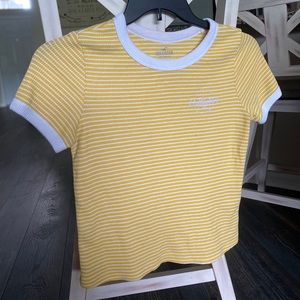 Striped Hollister Waffle Knit Top